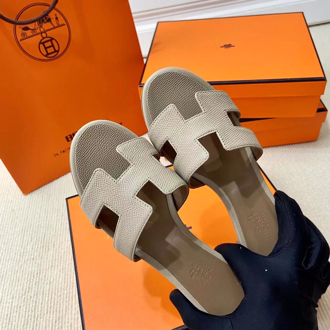 에르메스 올수공 오아시스 슬리퍼 샌들 앱송 34